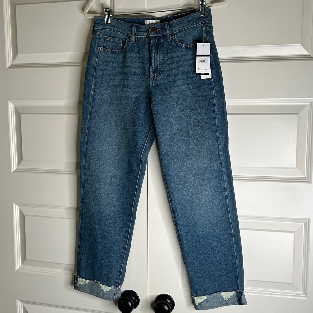 Womens relaxed boyfriend ankle jean